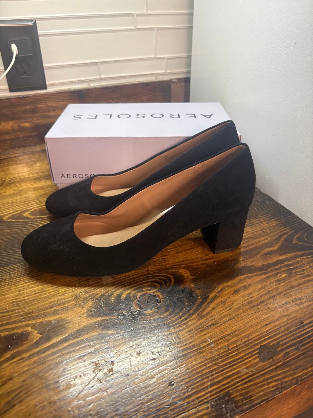 Aerosoles black heels size 12